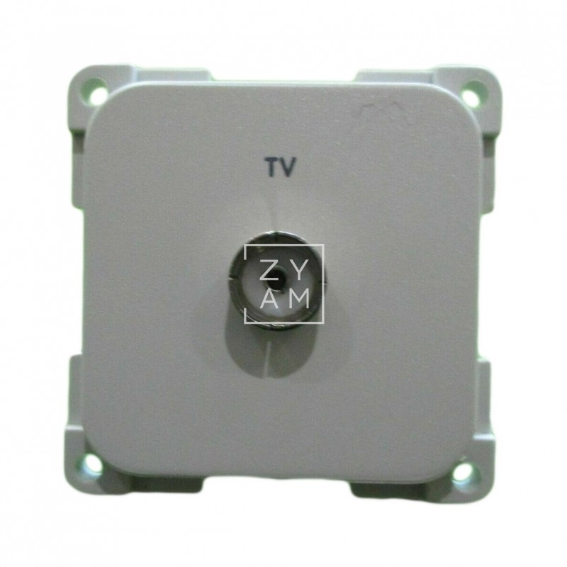 ENCHUFE ANTENA GRIS CLARO