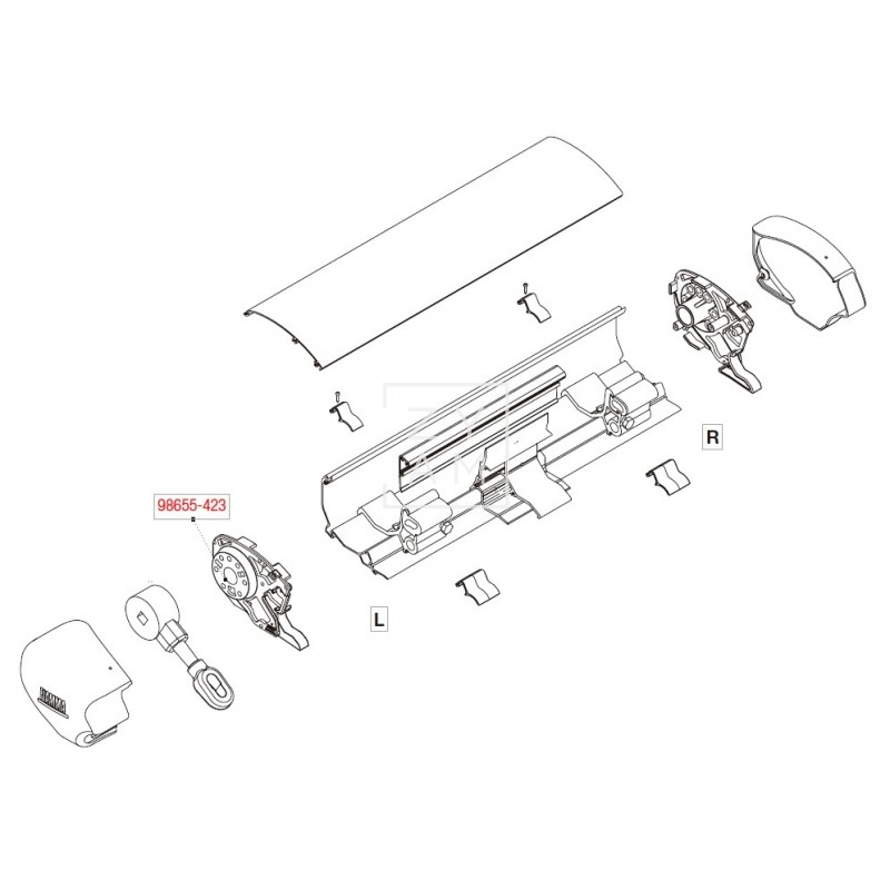CONTRATAPA F65 ALUMINIO IZQUIERDA