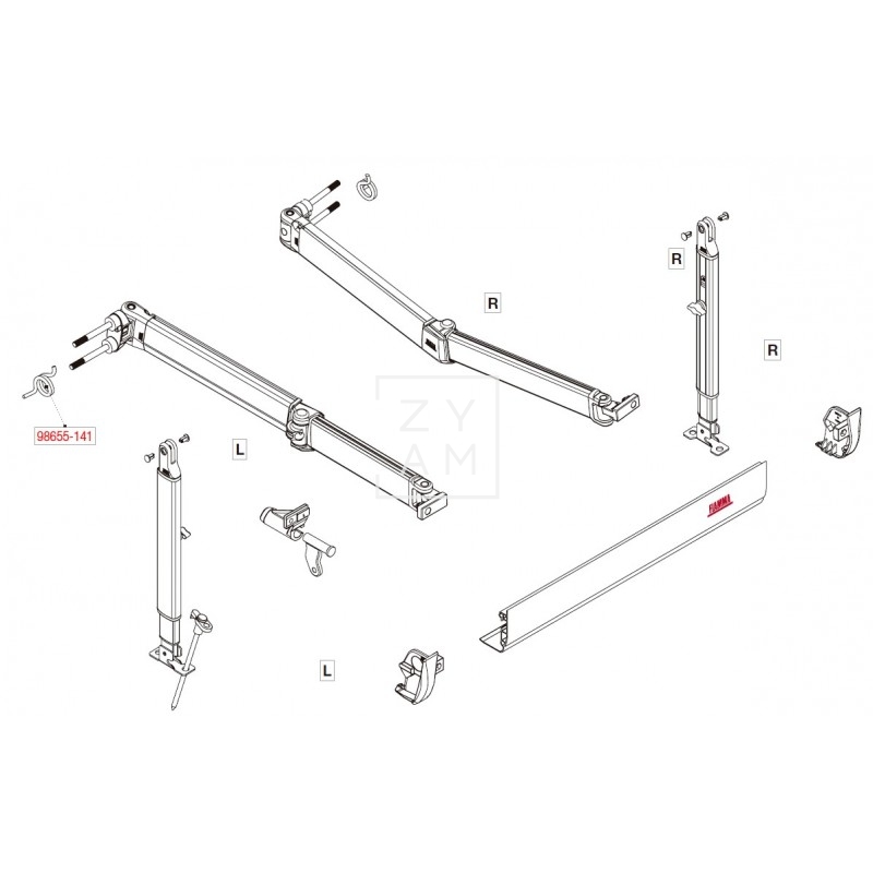MUELLE TORSION F45 I/IL/TI/TIL/PLUS IZQUIERDA