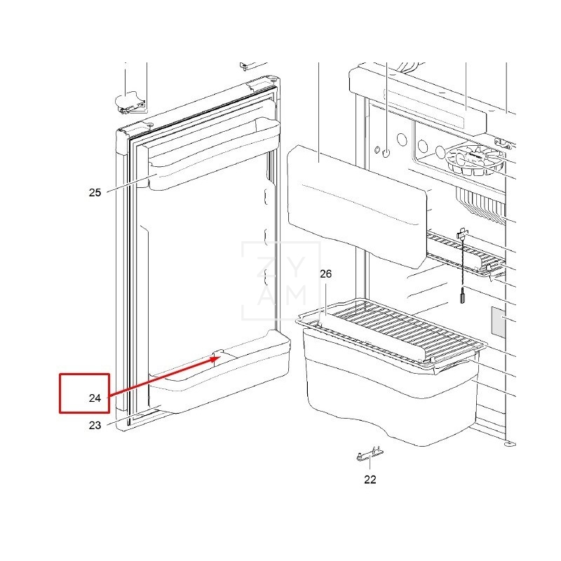 RETENEDOR BOTELLA THETFORD N3XXX 626989