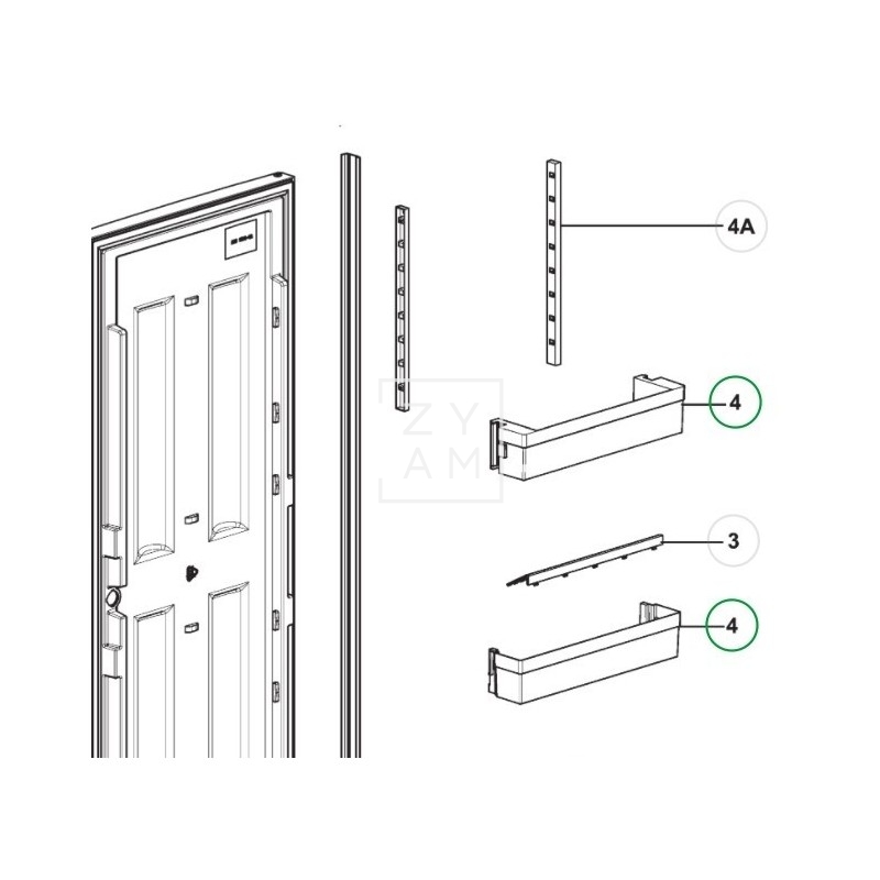 ESTANTE PUERTA RML943X