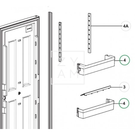 ESTANTE PUERTA RML943X