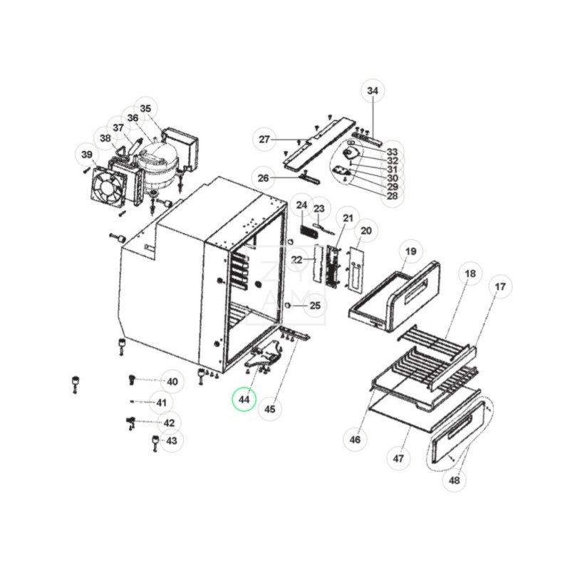 CUBIERTA INFERIOR PUERTA CR/CRX