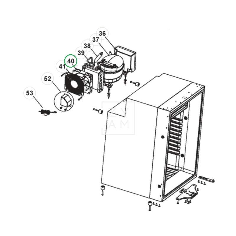 VENTILADOR CONDENSADOR CRX50/65/80