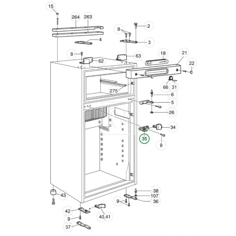 ESCUADRA DE CIERRE RM 6/7505