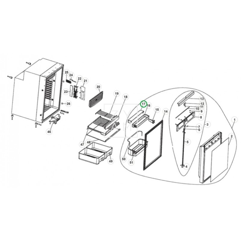 COBERTURA COMPARTIMENTO PUERTA CR 110/140