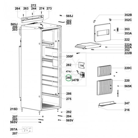 CIERRE & LED RM/RML/RMS SERIE 8 DER