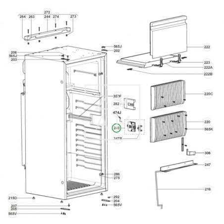 CIERRE & LED RM/RML/RMS SERIE 8 IZQ