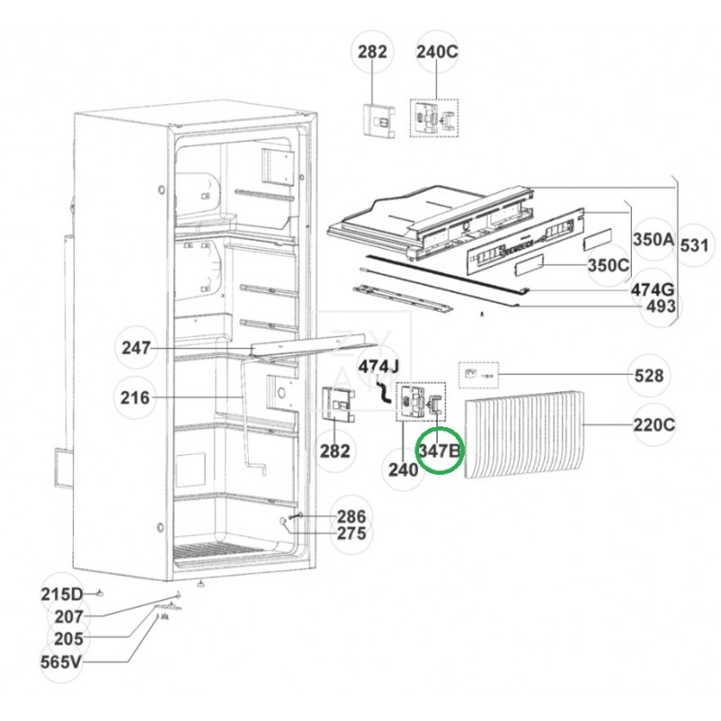RECEPTOR CIERRE BLOQUEO R/MLSxxxx