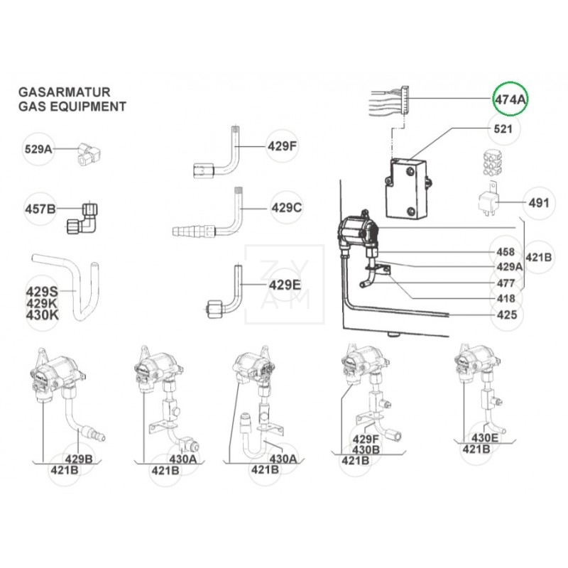 CABLES CONTROL ENCENDEDOR RM/RML/RMT 7600-7855