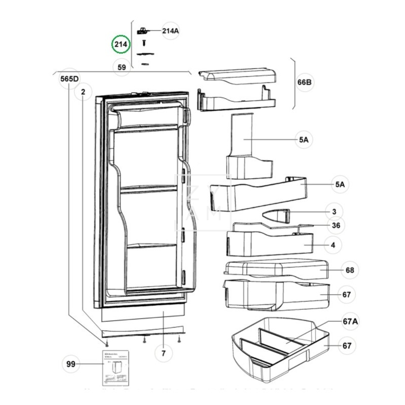 CIERRE PUERTA RM 72/73/740-xx *300 **
