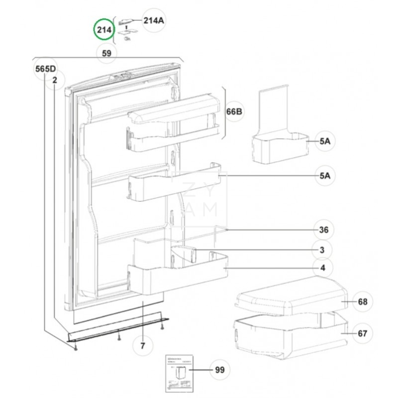 CIERRE PUERTA RM 760-x *607 