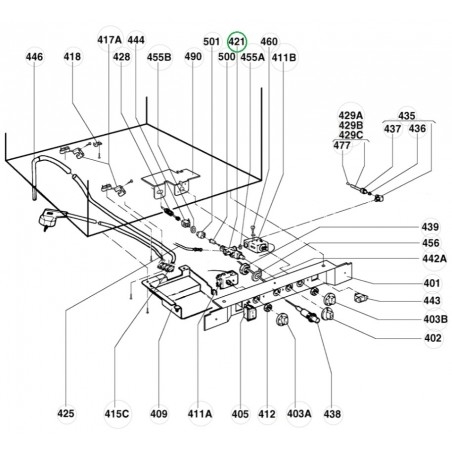 VALVULA GAS GE/GM/NK/RA/RG/RM2253 - 5401/S105