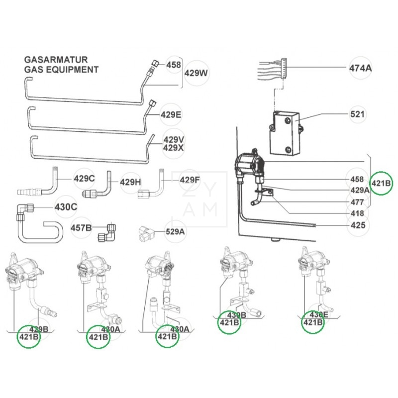 VALVULA GAS RM 5385-8555