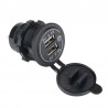 TOMA USB DOBLE 2x2.4A C/TAPA + INTERRUPTOR