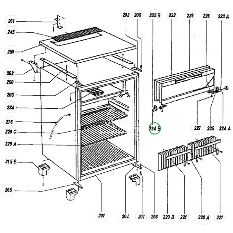 BISAGRA PAR+MUELLE CONG. RM 2267-5405