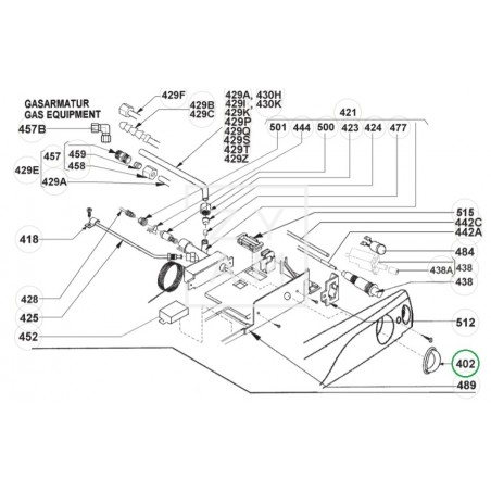 MANDO TERMOSTATO GAS RM 6270-6401