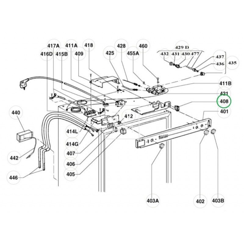 INTERRUPTOR NARANJA 230V