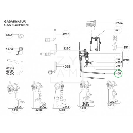 TUBO GAS RM 7291-8555