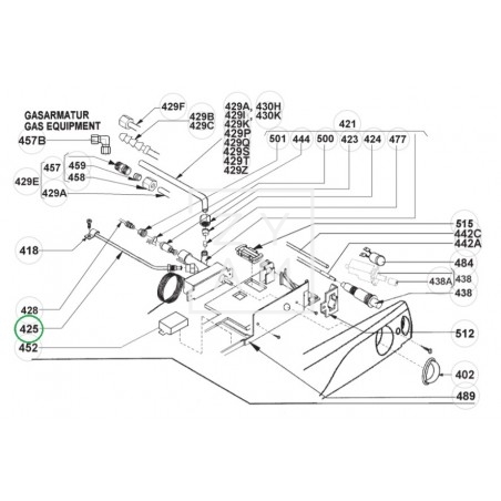 TUBO GAS 1339MM RM 6270-7290