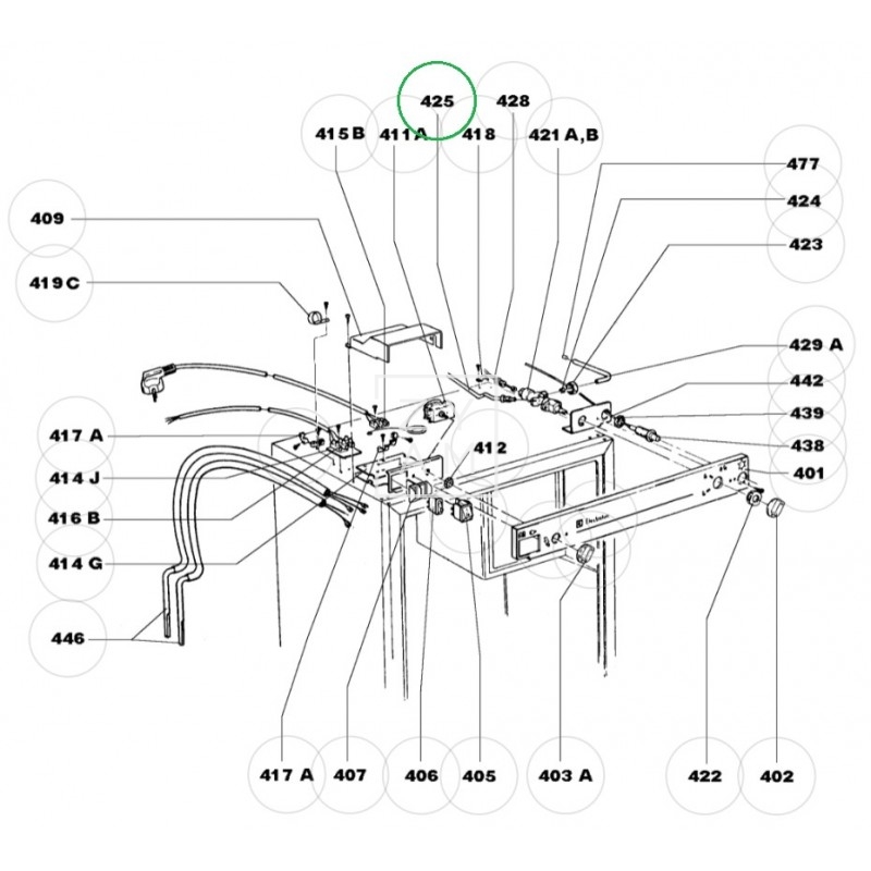 TUBO GAS 1276MM RM 2210-4231