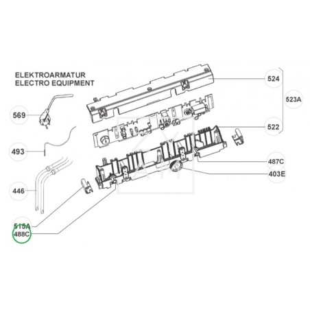 EJE CONMUTADOR SELECTOR BEIGE RM 7275-7855