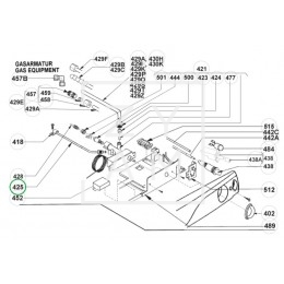 Tubo Gas 1396mm RM 6390-7390
