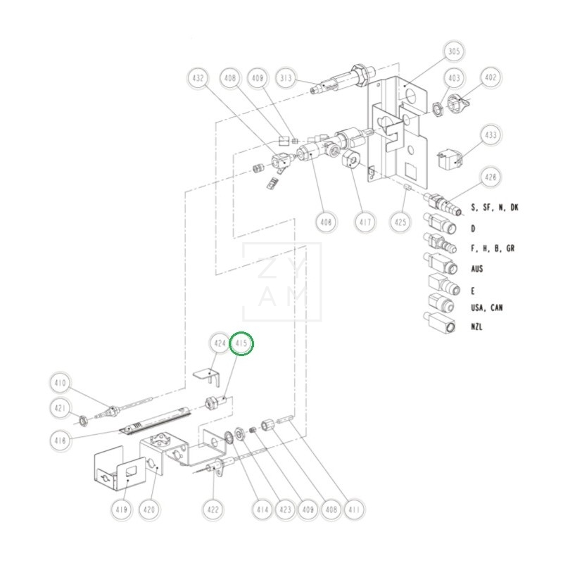 INYECTOR KZ22 RM 184-185