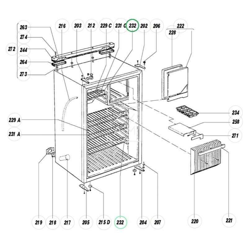 SOPORTE FIJACION PARRILLA RM 2210-7405