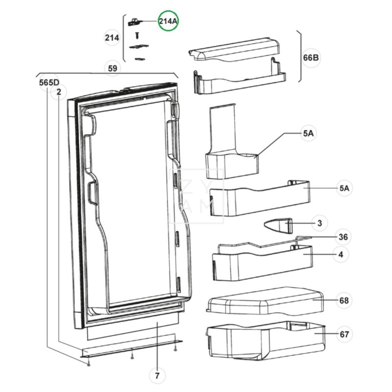 CURSOR PUERTA RM 7270-7545