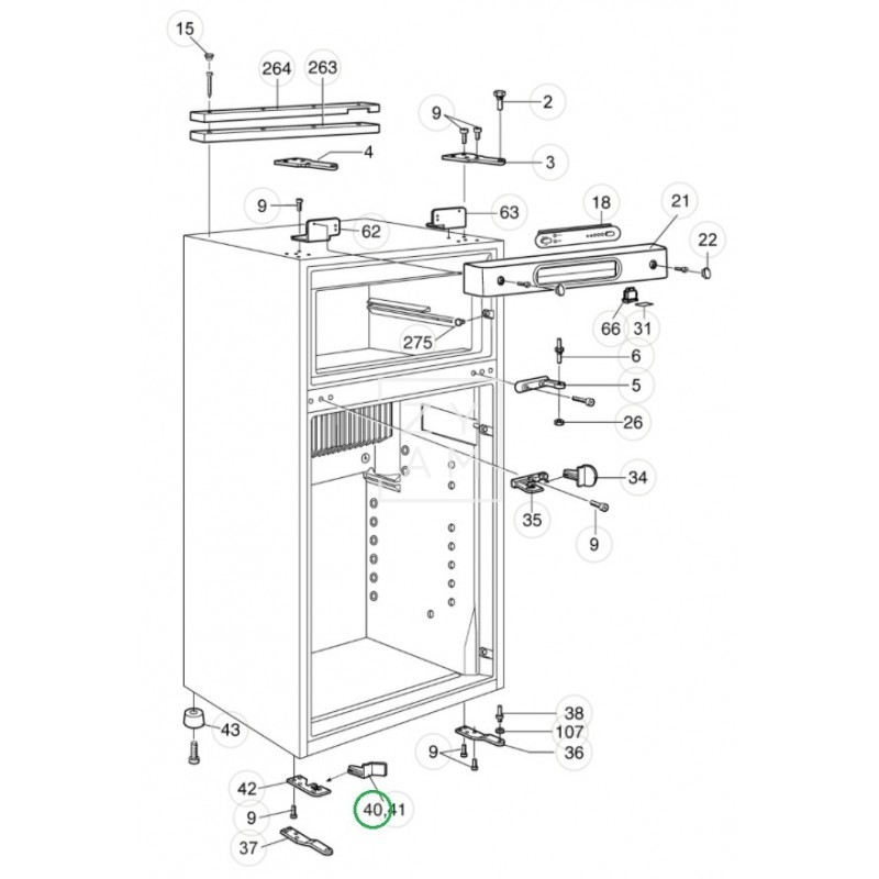CIERRE PUERTA IZQUIERDA RM 6501-7705