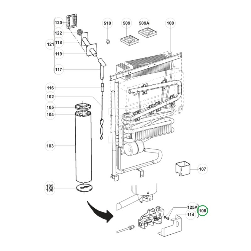 QUEMADOR S/INYECTOR RM 5385-8555