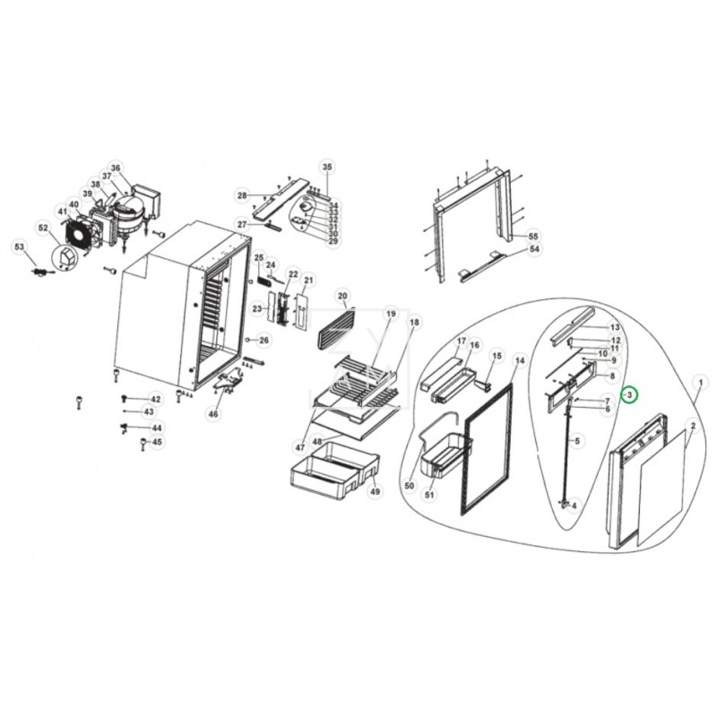 CIERRE PUERTA CR/CRX 110-1110