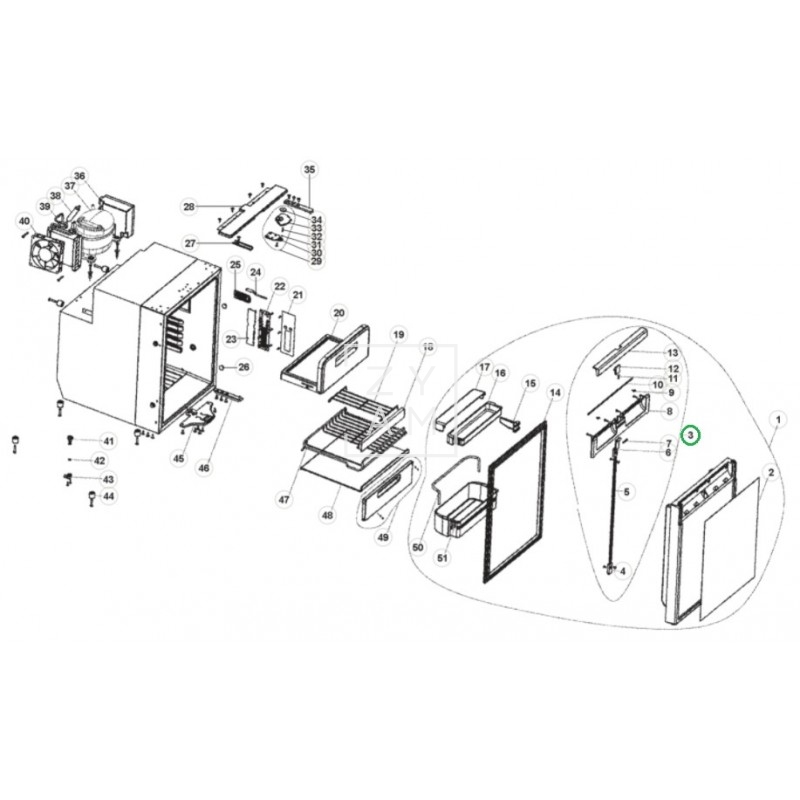CIERRE PUERTA CR/CRX 65/1065