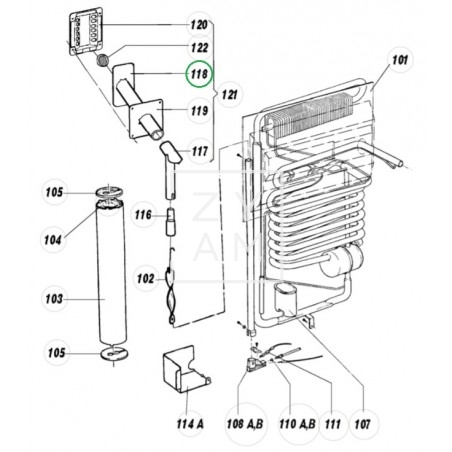 TUBO ALUMINIO CHIMENEA RM 2210-8556