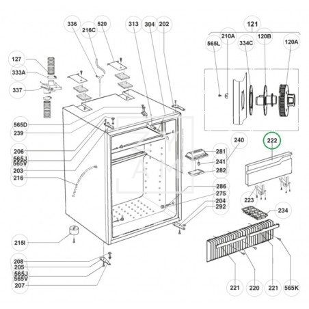 PUERTA CONGELADOR RM 6290-7555