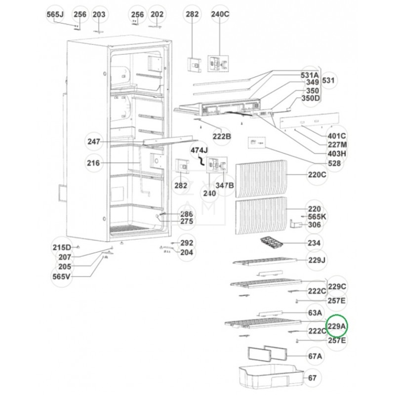 REPISA INTERMEDIA 450X255 RMD 8501-8555