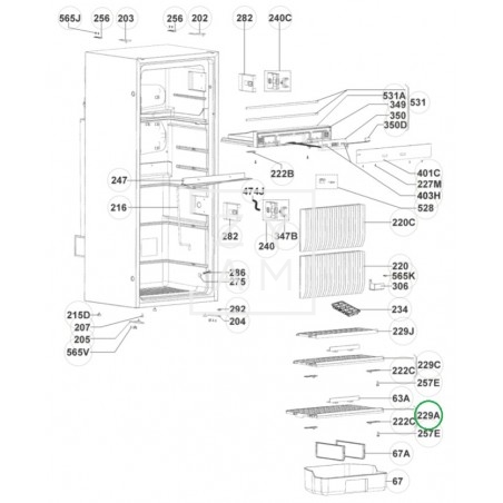 REPISA INTERMEDIA 450X255 RMD 8501-8555