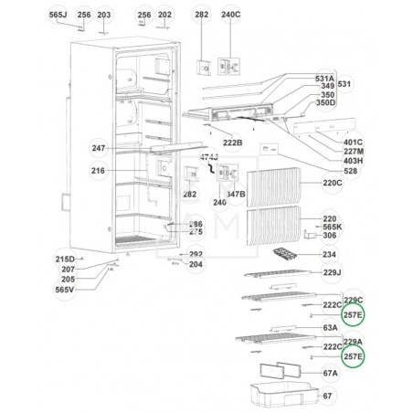 REMACHE DESLIZANTE REJILA RMD/RMDT/RML 8501-9336