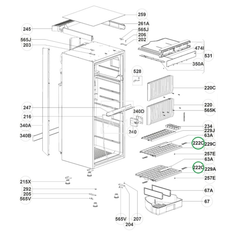 CURSOR DESLIZANTE REJILLA RMD 8501-8555