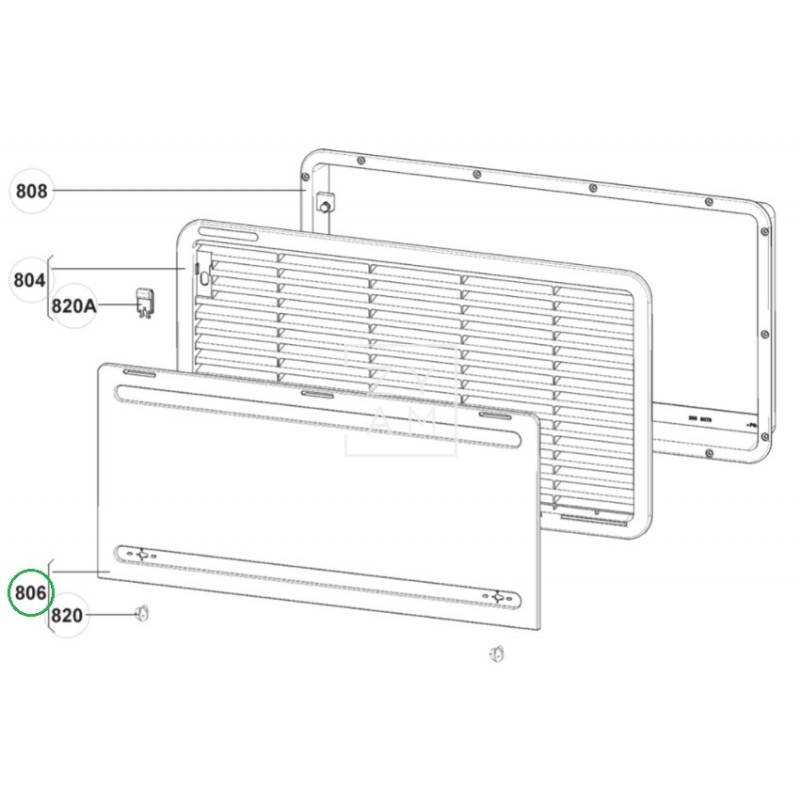 TAPA REJILLA INVIERNO L300