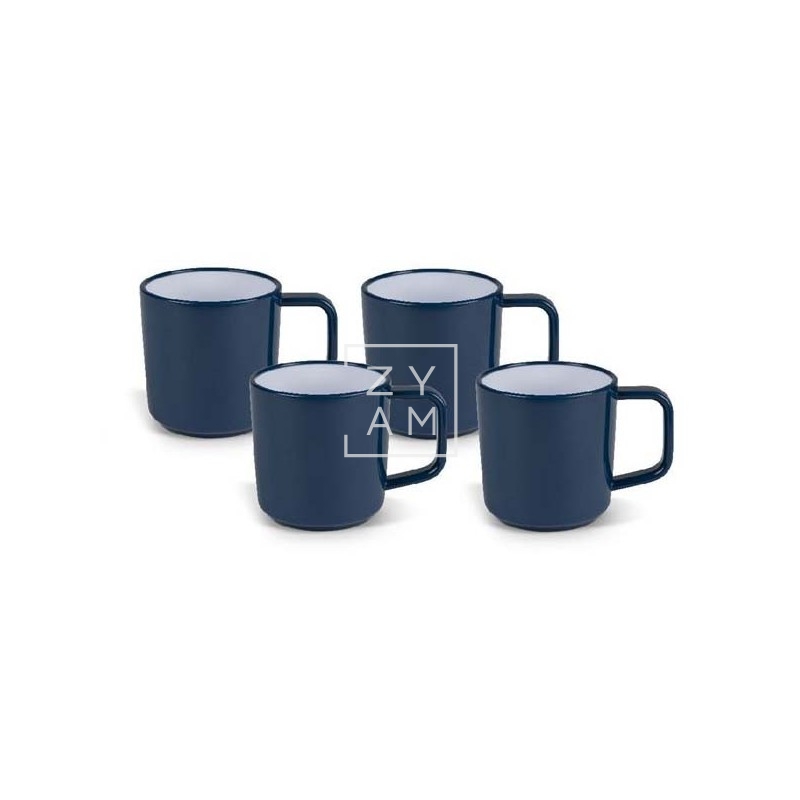 PACK 4 TAZAS KAMPA AZUL MIDNIGHT
