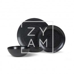 Conjunto 12 Pz Melamina Ebony