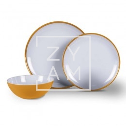 Conjunto 12 Pz Melamina Sunset Yellow
