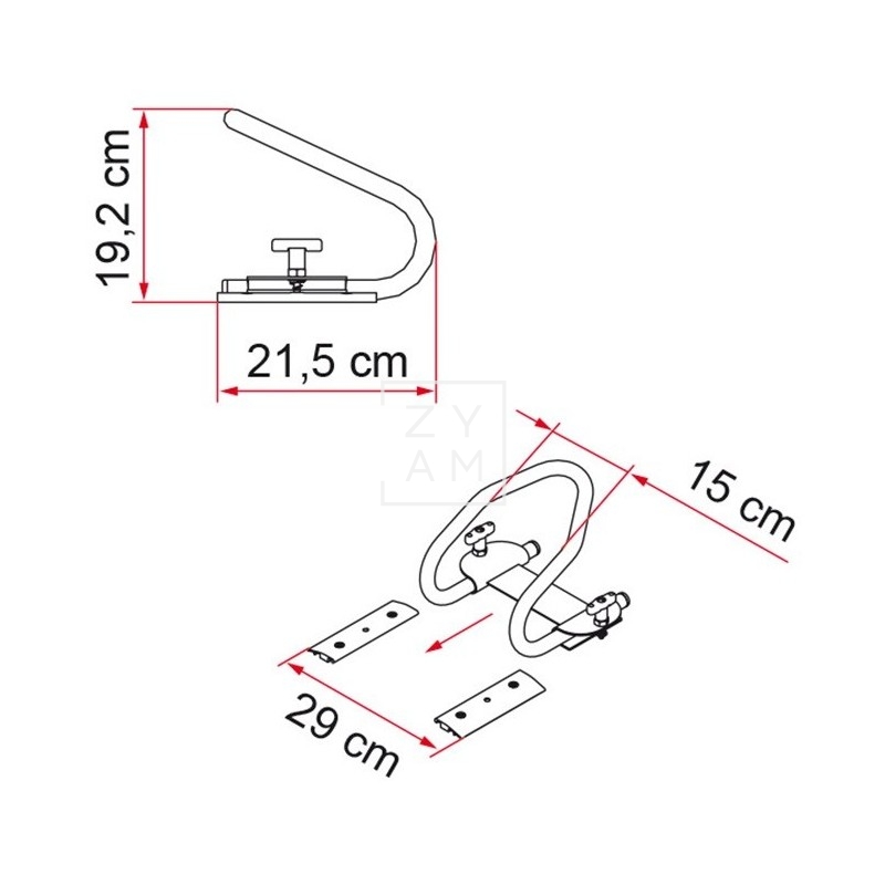 MOTO WHEEL CHOCK REAR