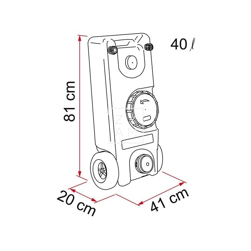 DEPOSITO ROLL-TANK 40 W