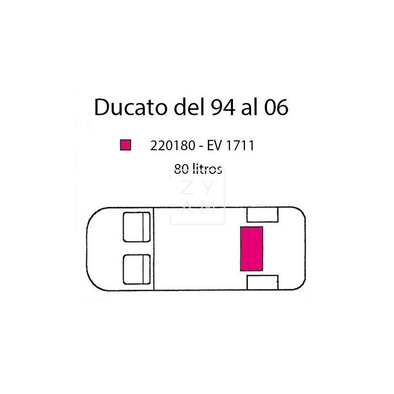 DEPOSITO 80L DUCATO 94/06 EV 1711