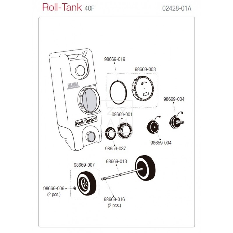 DEPOSITO ROLL-TANK 40 F