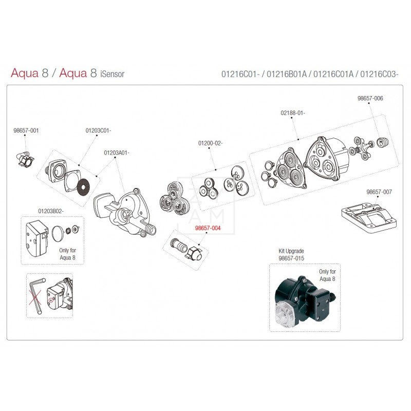 RACOR BOMBA AQUA 8 RECTO