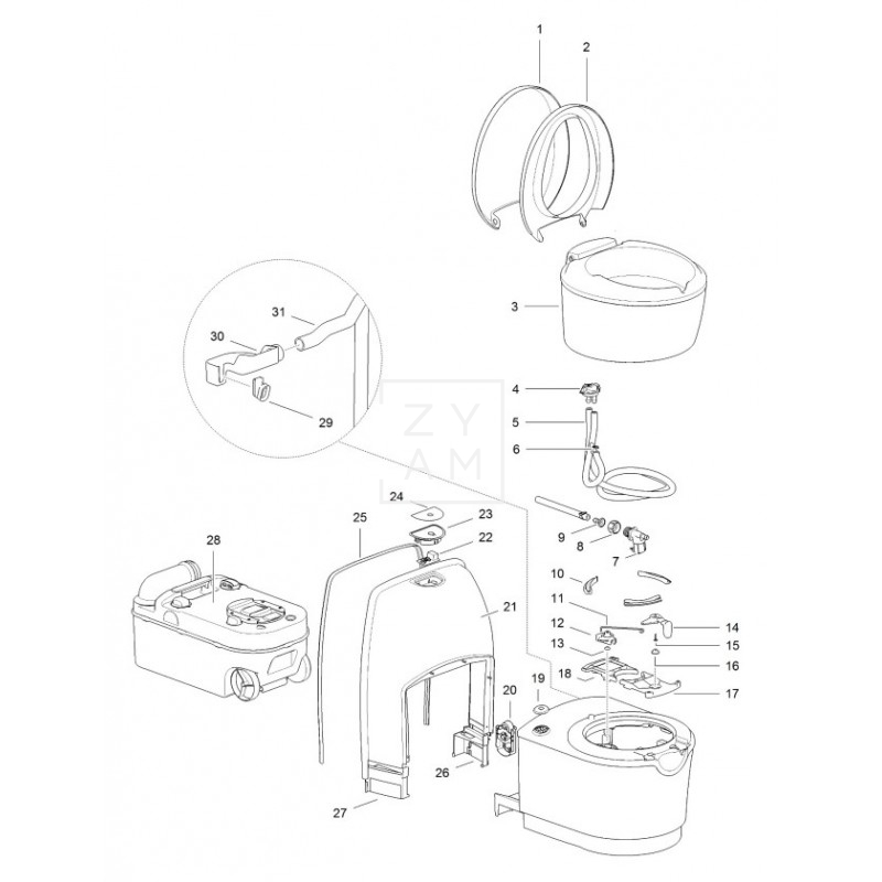 WC THETFORD CASSETTE C223 CS